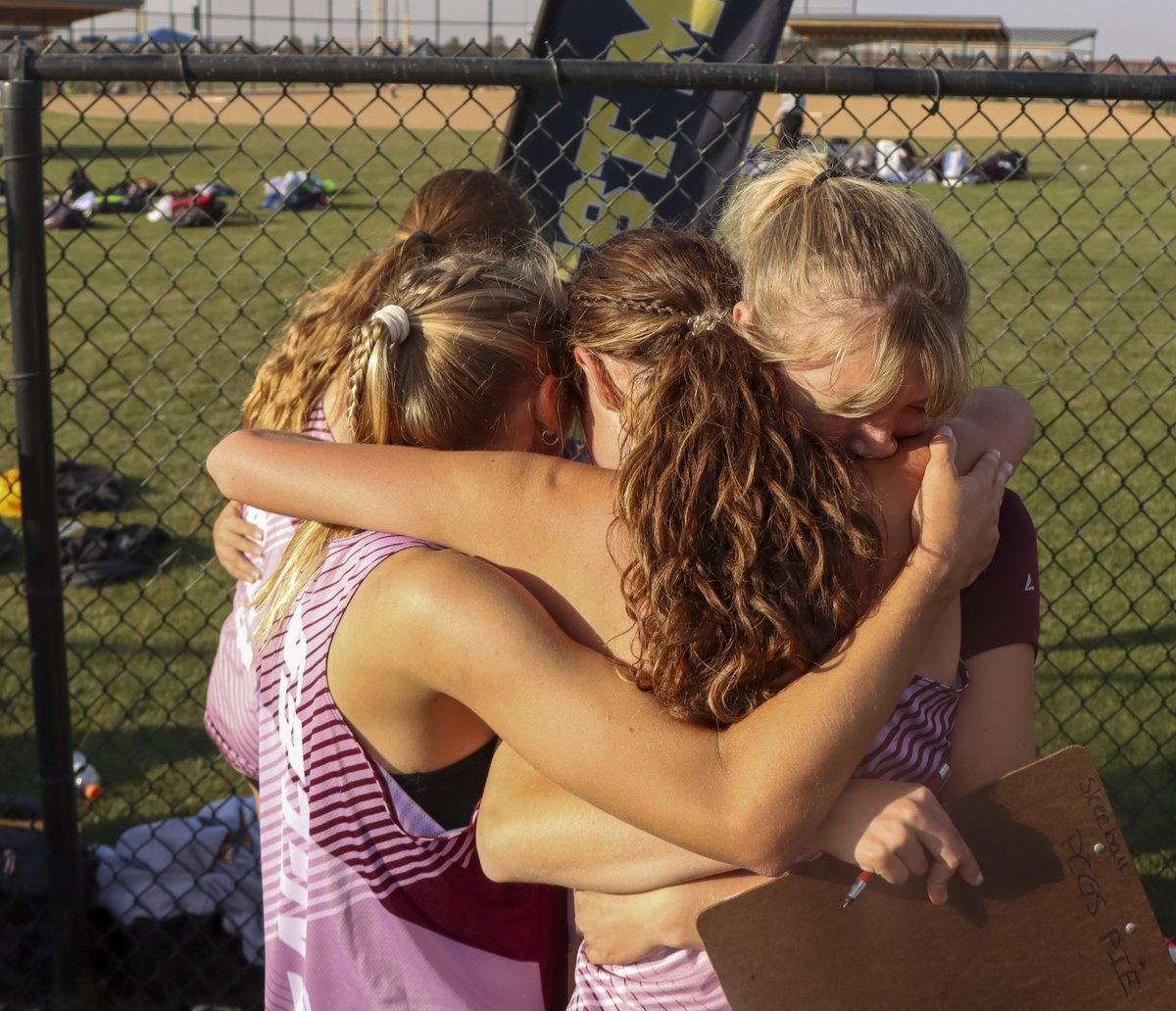 xzono's tweet photo. The emotional @PCXC6 girls earned a bid to state after a heartbreaking miss in 2021. #iahsxc #runforryan #ticketpunched https://t.co/zL0b0Lys9j