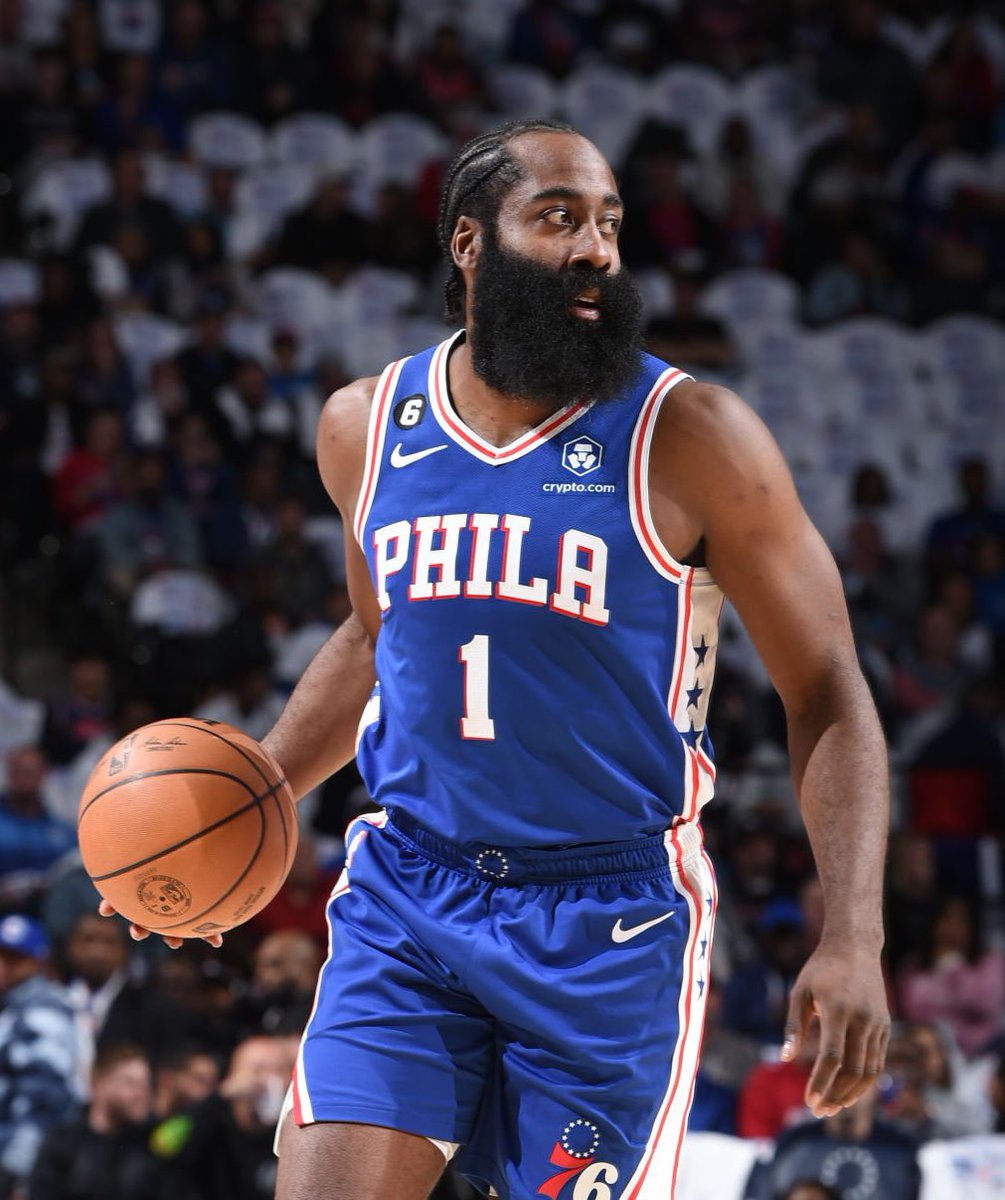 TheDunkCentral's tweet photo. James Harden first two games of the season: 

31 PTS - 9 REB - 9 AST
35 PTS - 8 REB - 7 AST https://t.co/GvIhOuT66d