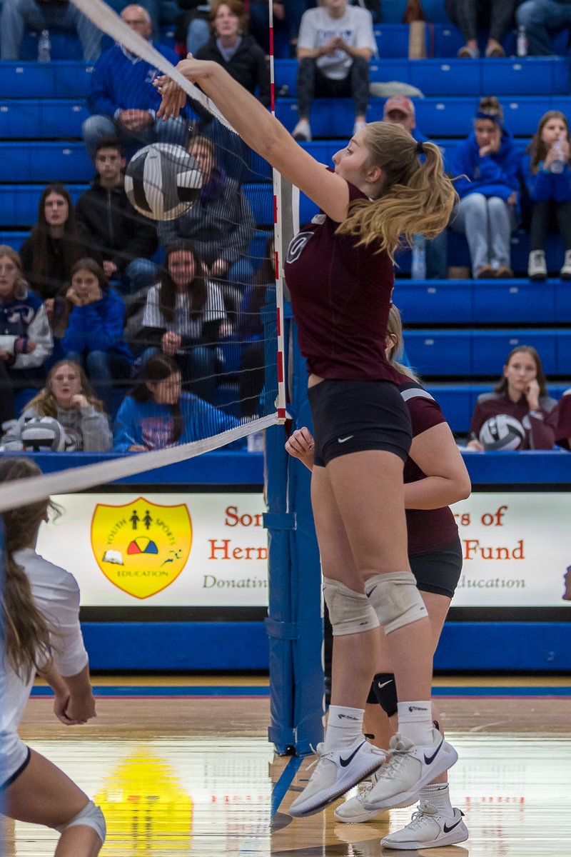 Wellington's <a href="/Gabriella_M2024/">Gabriella Miller</a> puts the ball down for a point at Tuslaw. <a href="/DukesVolleyba1l/">Wellington Dukes Volleyball</a> <a href="/WEVSD_sports/">Wellington Sports</a>