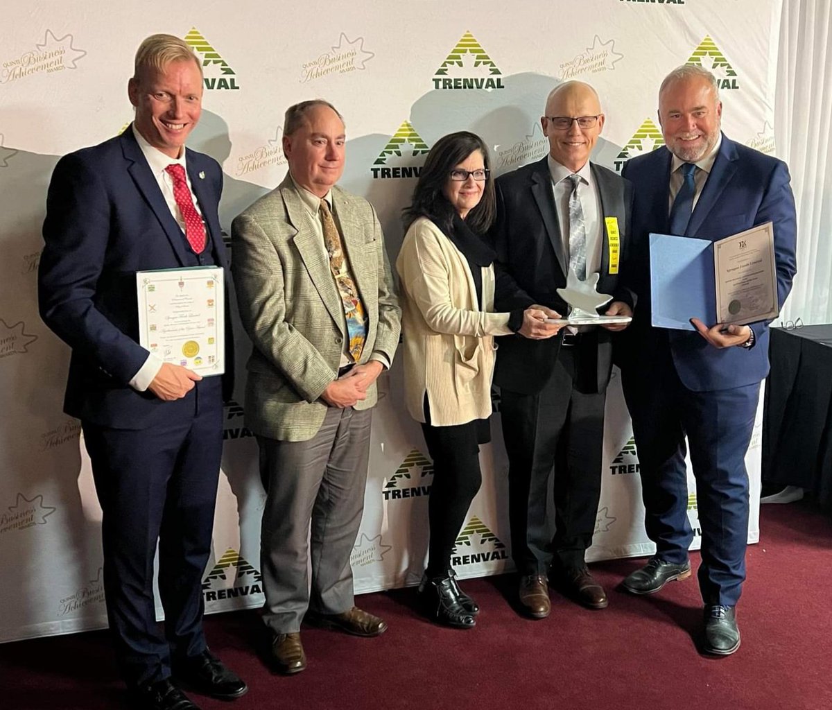 CFWD_Workforce's tweet photo. Honoured to present the Agribusiness of the Year award to @SpragueFoods. Well deserved! #QBAA @BellevilleON @quintewest @Shire_Hall @MunOfBrighton https://t.co/xazsLZuLq4