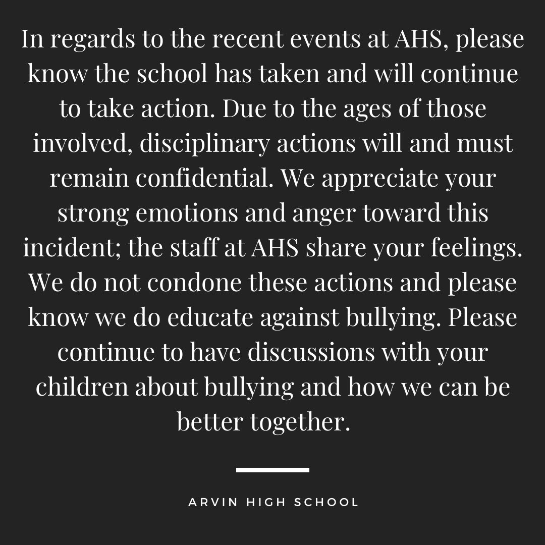 Arvin High School tweet media