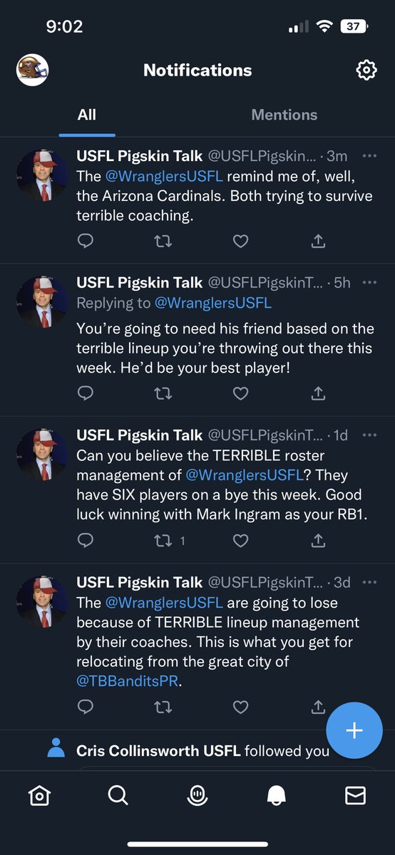 Arizona Wranglers tweet media
