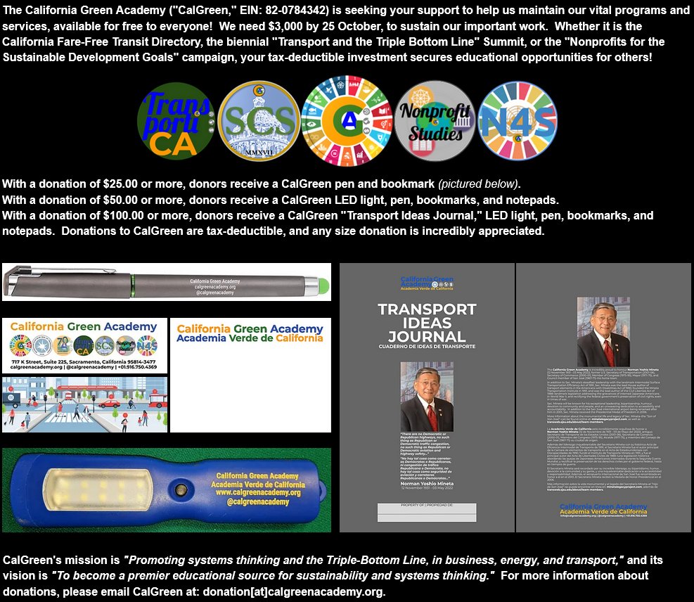 California Green Academy ("CalGreen") tweet media