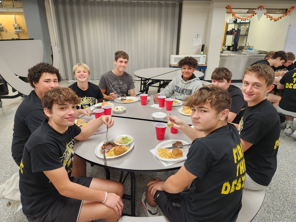 Great team meal tonight,  Senior night steak dinner!  Thank you to all the Senior parents for the meal!  FIRE THE DESIRE!