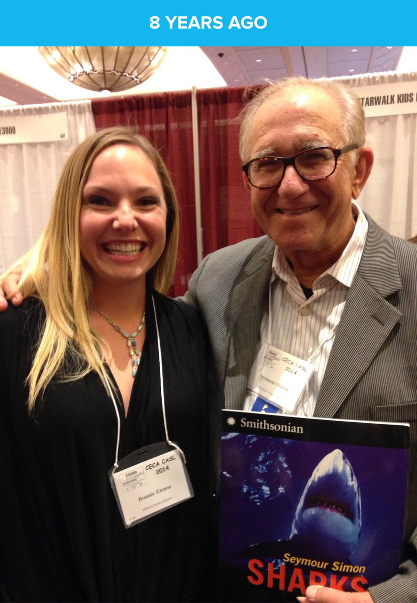 MrsEtense's tweet photo. 8 years ago I met one of my all time favorite authors- ⁦⁦@seymoursimon⁩ (Every time this memory pops up, I still find myself smiling like this!) #educatorlife #stillsmiling https://t.co/UthlQmv1Ez