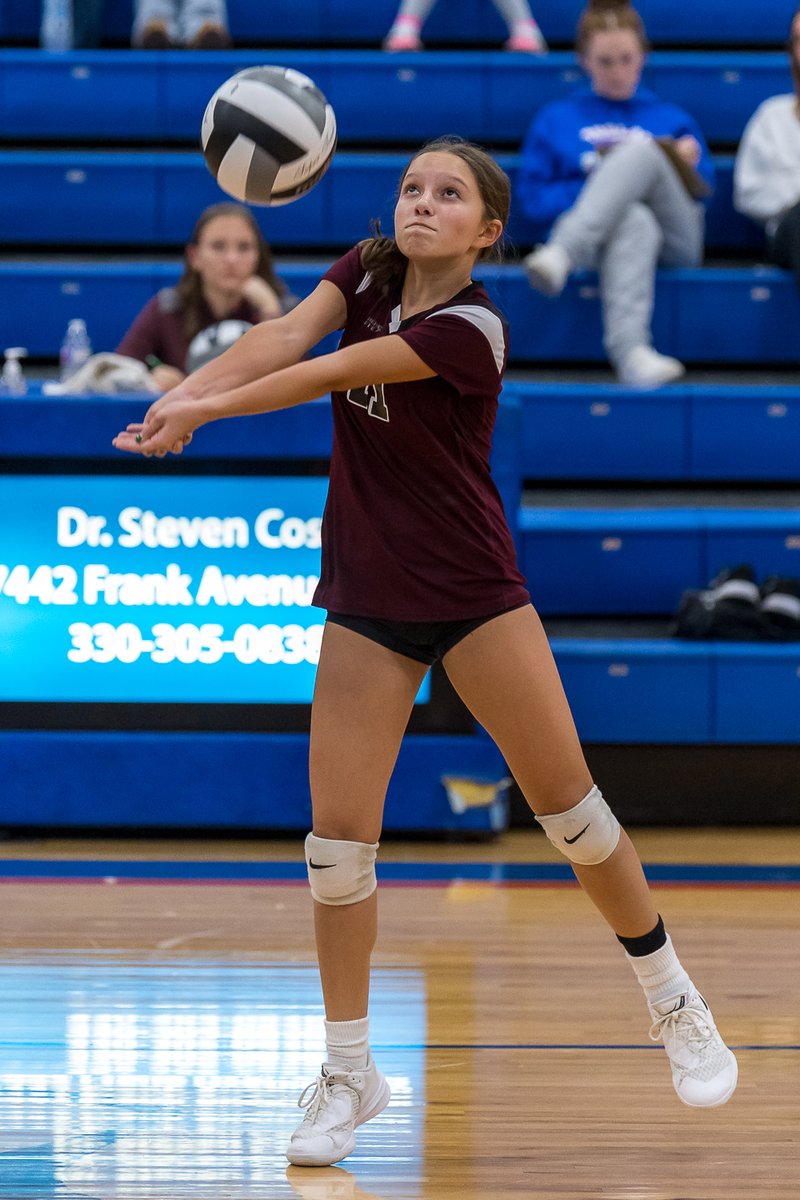 Wellington's Lauren Vannatter passes the ball at Tuslaw. <a href="/DukesVolleyba1l/">Wellington Dukes Volleyball</a> <a href="/WEVSD_sports/">Wellington Sports</a>