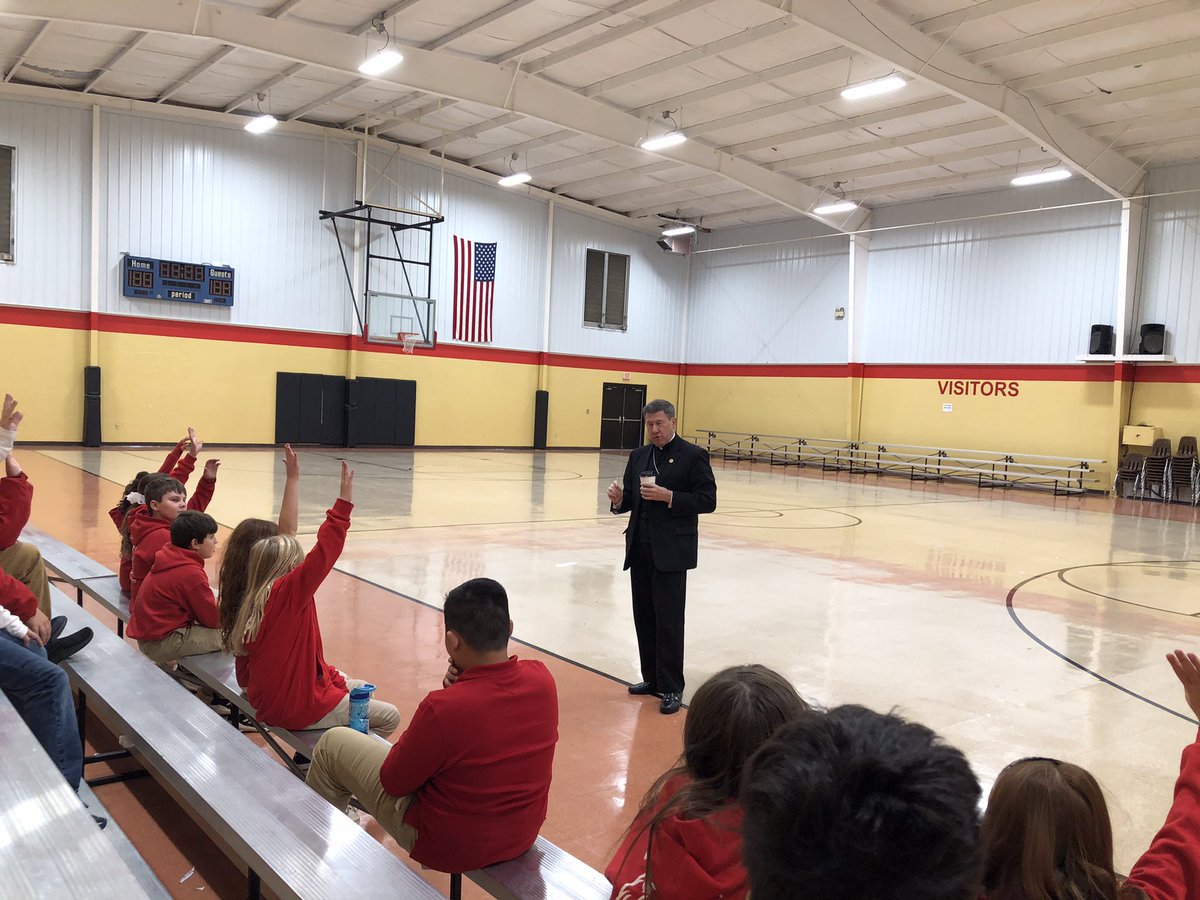 Today I made a pastoral visit to our parishes and schools in Lawrence county. I celebrated Mass at Sacred Heart in Loretto, visited the school there then went to Sacred Heart in Lawrenceburg. May God continue to bless these young minds!