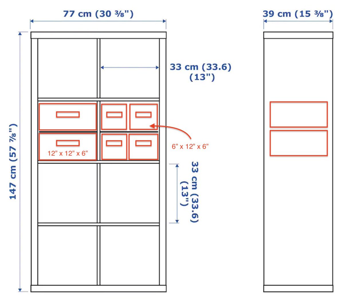 MyNameIsNotChar's tweet photo. Why can’t I find bins that fit four to a cube in @IKEAUSA KALLAX shelves? I can’t be the only person who wants these, right? Fabric, plastic, whatever, I just want some 6”x12”x6” bins with lids! Help me out! #ikea #storage #organization #cubestorage #craftroomorganization https://t.co/tqYNXZyenZ