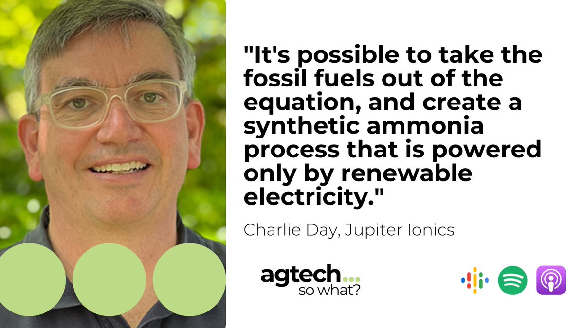 Jupiter Ionics (@jupiterionics) on Twitter photo Really enjoyed chatting with <a href="/svnoles/">Sarah Nolet</a> about the future of low-carbon nitrogen fertiliser on the excellent “Agtech So What?” podcast from <a href="/tenaciousvc/">Tenacious Ventures</a> - get the episode here: tenacious.ventures/podcast-episod… Really enjoyed chatting with <a href="/svnoles/">Sarah Nolet</a> about the future of low-carbon nitrogen fertiliser on the excellent “Agtech So What?” podcast from <a href="/tenaciousvc/">Tenacious Ventures</a> - get the episode here: tenacious.ventures/podcast-episod…