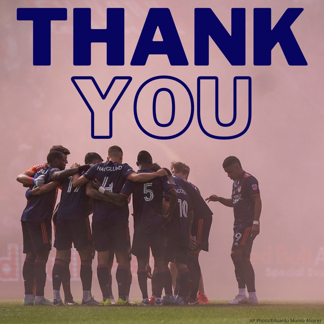 THANK YOU for an incredible season, @fccincinnati! bit.ly/3SeMd6Z