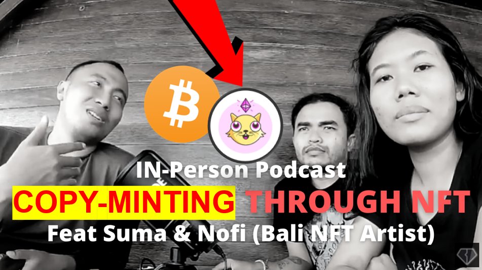 NEW🚨IN-PERSON PODCAST Bali Edition:

Copyminting Merajalela, NFT Really Solves Copyright Problem? | @suma_story &amp; <a href="/kadeknovi_art/">Novi YogaVerse.NFT</a> NFT Artist

We discuss the copyminting problem

YT youtu.be/X1b8Melbj_w
Spotify open.spotify.com/episode/3g9NK6…
Anchor anchor.fm/cryptonian/epi…

#ipypodcast
