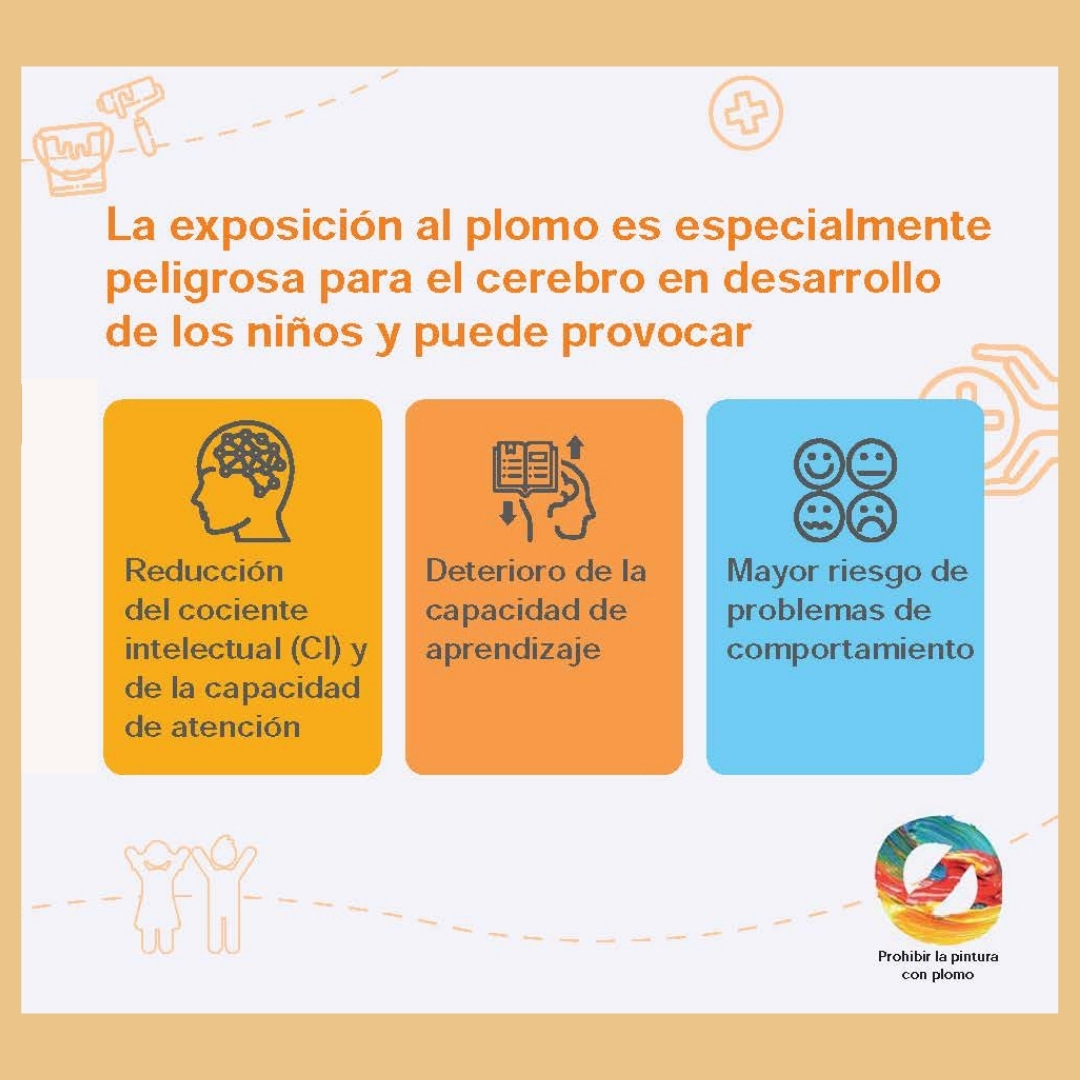 opsoms's tweet photo. El plomo es perjudicial para niños pequeños, embarazadas y adultos. 

Este peligroso metal puede encontrarse en la pintura de paredes y esmaltes cerámicos.  

¡Urge #ProhibirLaPinturaConPlomo 🎨! 

Conoce más 👉 https://t.co/jyJmu24CYr https://t.co/jEDJ3IxEGn