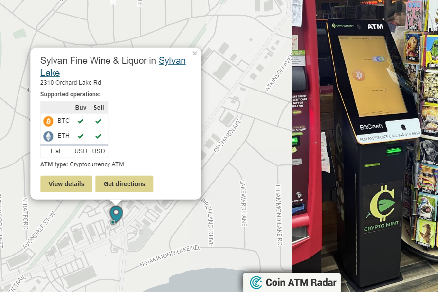CoinATMRadar's tweet image. New installed #CryptocurrencyATM  #bitcoin ATM at Sylvan Fine Wine &amp;amp; Liquor in #SylvanLake 🇺🇸. Operated by #CryptoMint,LLC. Supported coins: #BTC, #ETH
coinatmradar.com/bitcoin_atm/59…