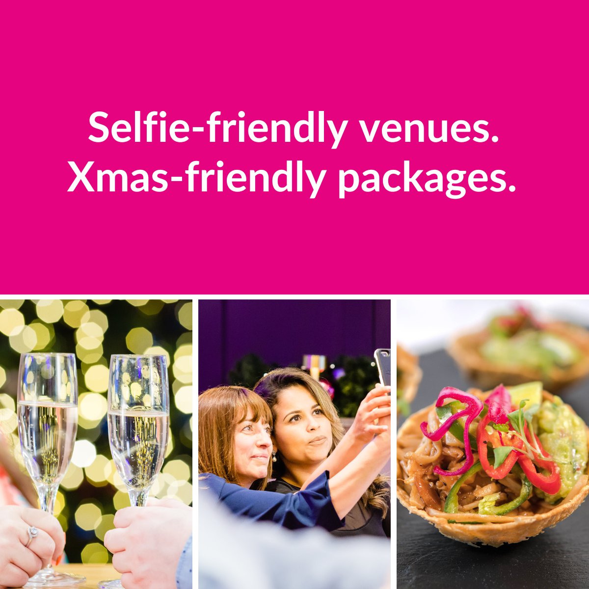 etcvenues's tweet photo. From iconic landmarks overlooking the Thames and Big Ben to luxury private dining rooms in the City and incredible food and drinks packages. we’ve got the perfect locations for your Christmas celebrations.
To find out more, visit https://t.co/aFuDpsmxYj https://t.co/UdK2tznswq