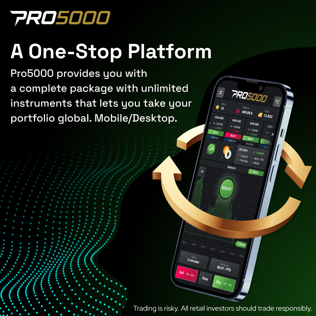Pro5000Fx's tweet image. 👉A One-Stop Platform. 
Pro5000 provides you with a complete package with unlimited instruments that lets you take your portfolio global. Mobile/Desktop.  
Open your Instant Account and start trading with Pro5000 today!
➡️ pro5000.com
#PRO5000 #globalinvestment