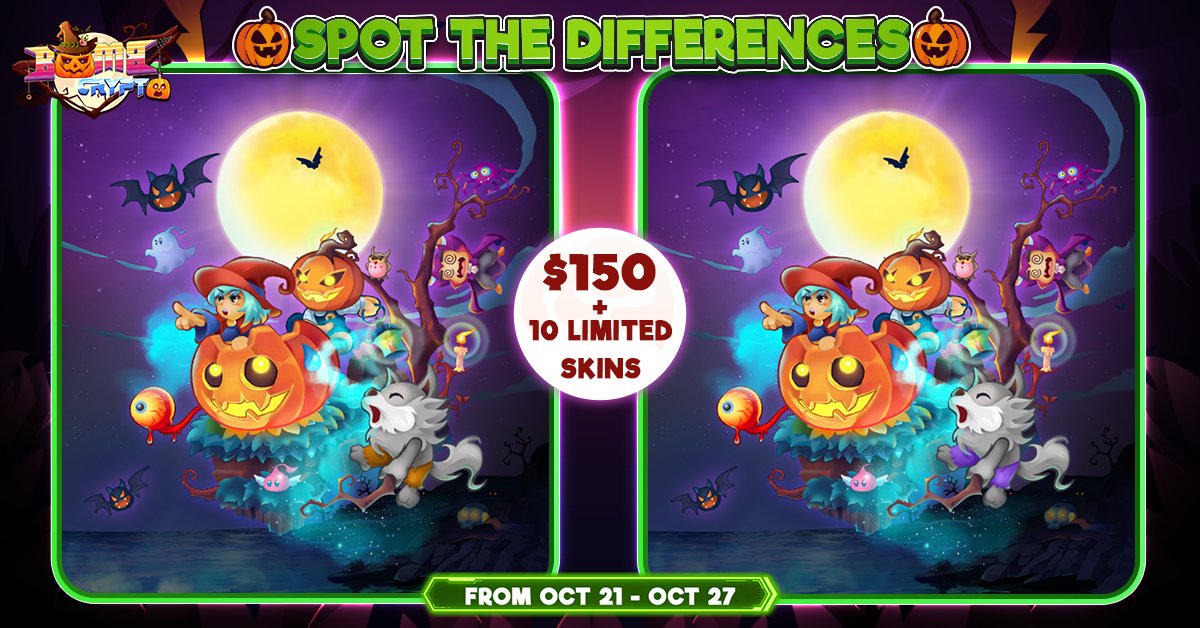 🔍 Help us to feature 5 different spots and get rewards:

💰 Rewards: $150 and 10 Limited Skins for 10 users

⏰ Time: From OCT 21 to OCT 27

📝 How to join: 
🔸 Follow, and retweet the post, tag 3 friends
🔸Submit your answer: forms.gle/wgRibe5F5q59Nu…