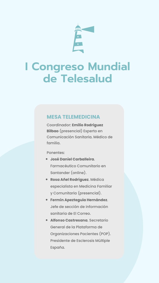 #congresotelesalud 🔴 en vivo:

▪️Mesa redonda de Telemedicina.