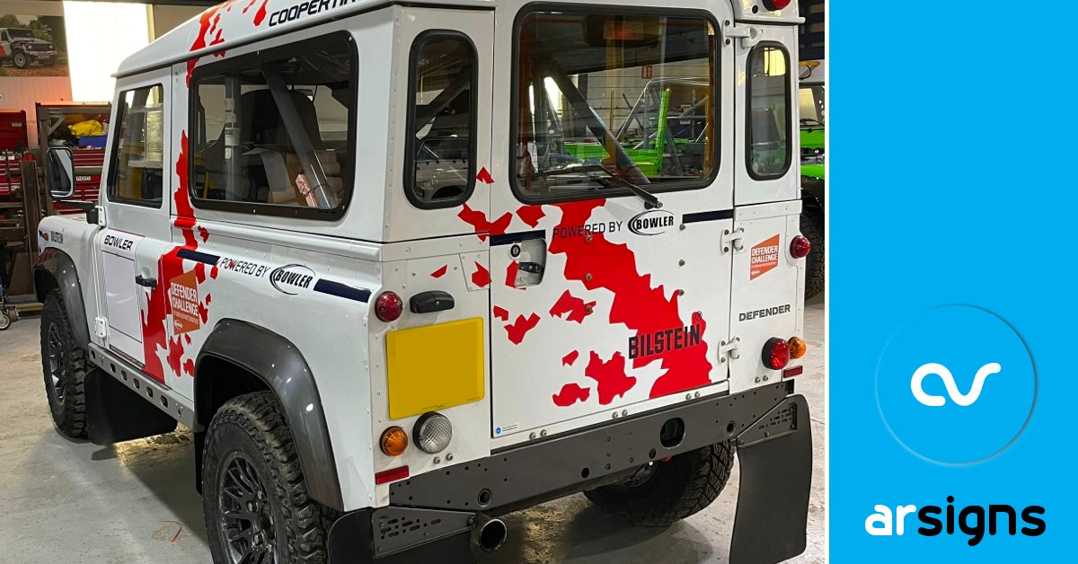 ArSigns's tweet image. It's great to be back working with @bowlermotors - it's always worthy of a #FineSignFriday. As per usual, we never know what we'll encounter when we pitch up - safe to say this #landrover design is subtle leaving all the excitement under the bonnet!
