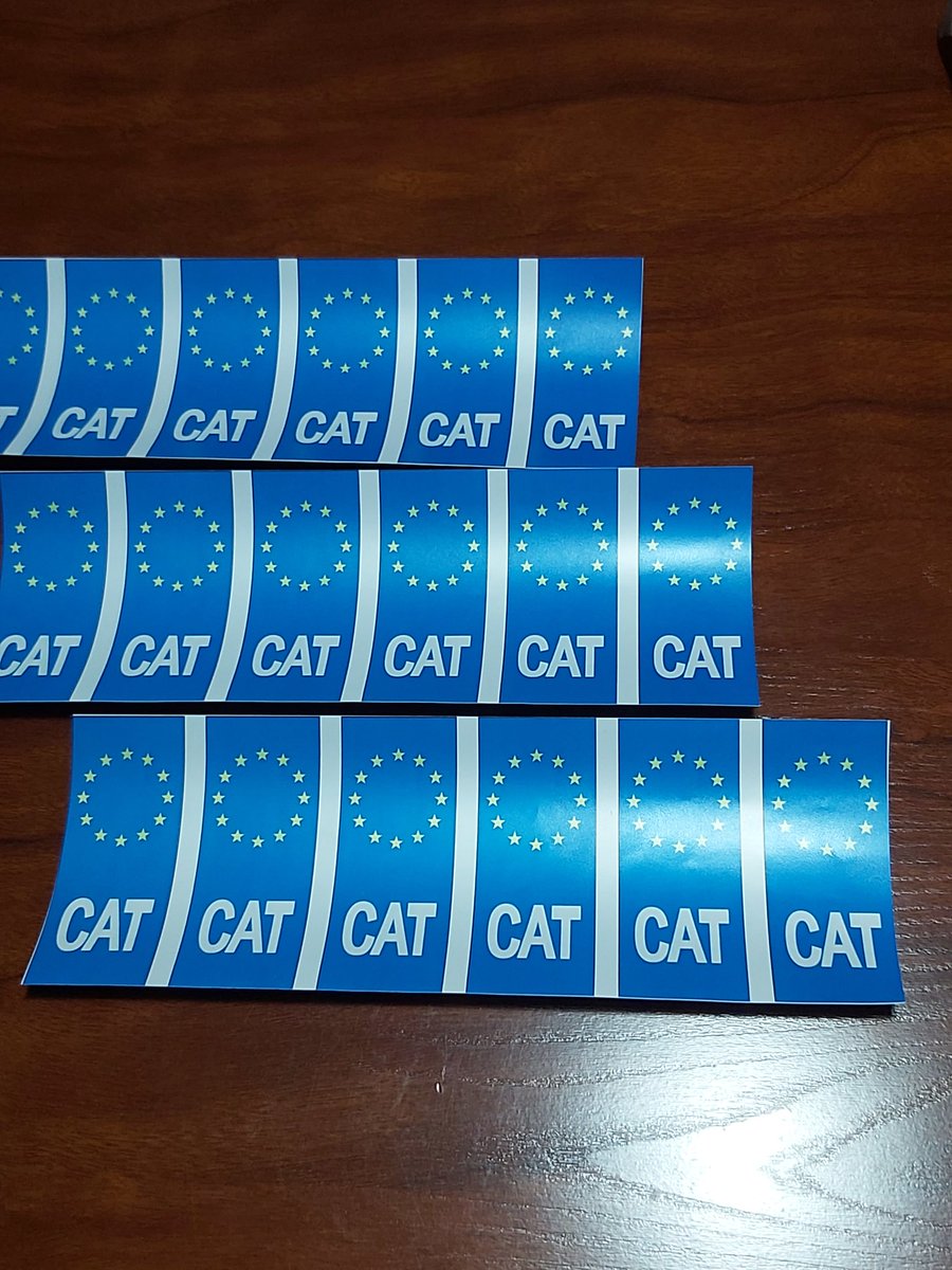 ds3211's tweet photo. Com anem de posar l'adhesiu CAT a la matrícula del cotxe?
Sabeu que per sentència judicial  és legal i no és punible. S'hi pot posar.
Només cal que l'adhesiu compleixi els requisits legals estipulats: format, color, tipus de lletra, mesures,...
El posem?
Som-hi! https://t.co/lHnmheWzM3