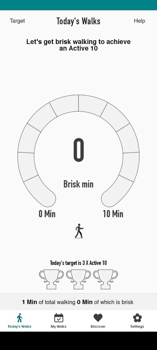 GibbleJo's tweet photo. That moment when ... you realise that you need to do it all over again, because a new day has started ... But seriously. As someone who works primarily from home, I'm finding the free NHS app, #Active10, really motivational. It's getting me walking more, and walking briskly more. https://t.co/ayWrMvkM8m
