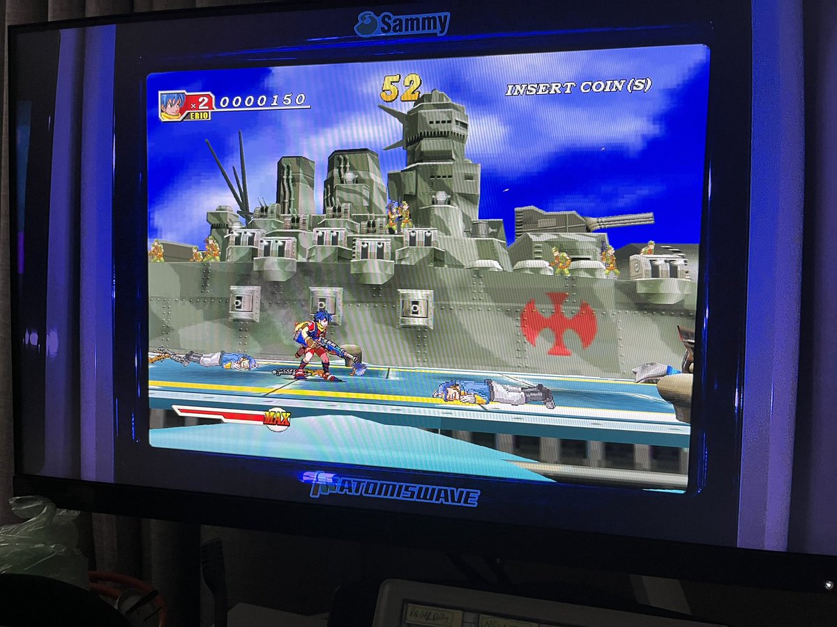 ausretrogamer's tweet photo. Our kind of arcade game! It ain’t no Metal Slug, but it’s good enough 👾🎮🕹️

#DolphinBlue #arcade https://t.co/3jwL7JjAr7
