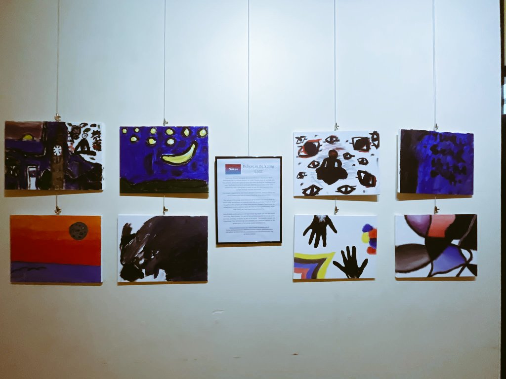 mjswoodhead's tweet photo. STRONG VIBES yesterday at @TheDukesTheatre for #BelieveInTheYoungCarer. Stunning work from the young people. Workshops, CPD l, a film with a pizza van AND fish &amp; chips. Big day. Thanks @LYCservice, you're wicked. https://t.co/Q7vwwDxS3t