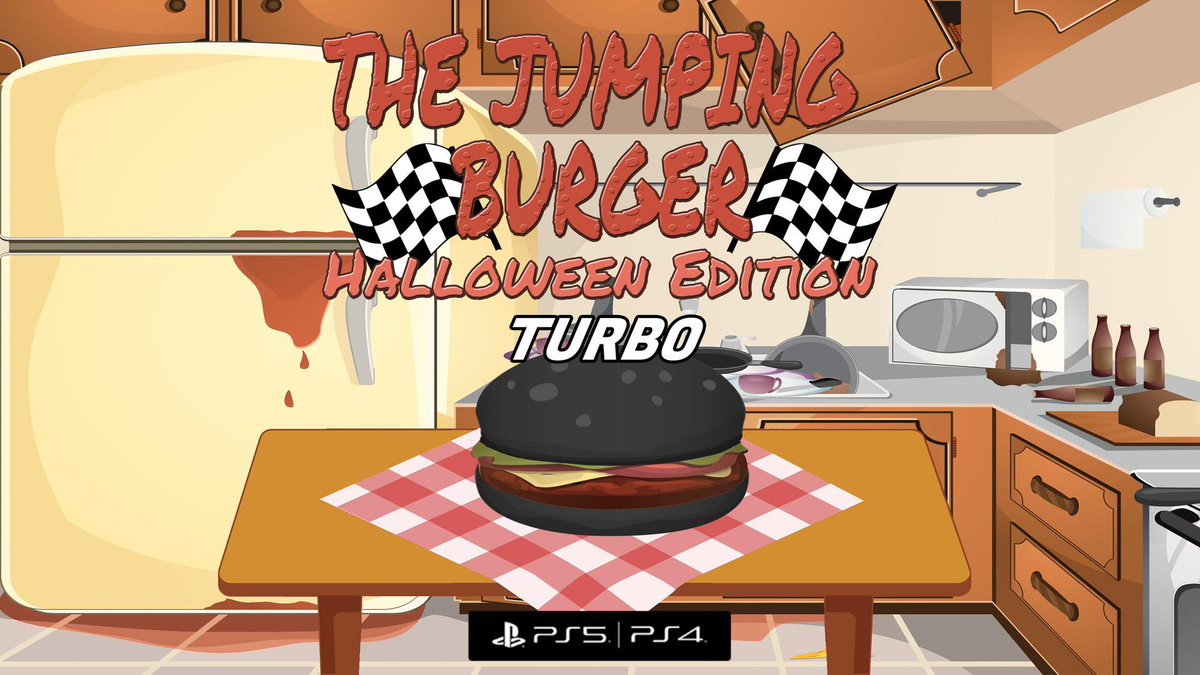 GAZDAN62's tweet photo. New #Giveaway
I have a PS4 EU code up for grabs!
The Jumping Burger Halloween Edition TURBO
To win - Retweet, Follow Me & @ThiGames_DE
Winner announced SUNDAY!
Good luck
#Giveaways #Gamer #TrophyHunter #IndieDev #PS4 #PS5 #PlayStation #Win #indiegames #weekofgiveaways https://t.co/NIYabOgfYg