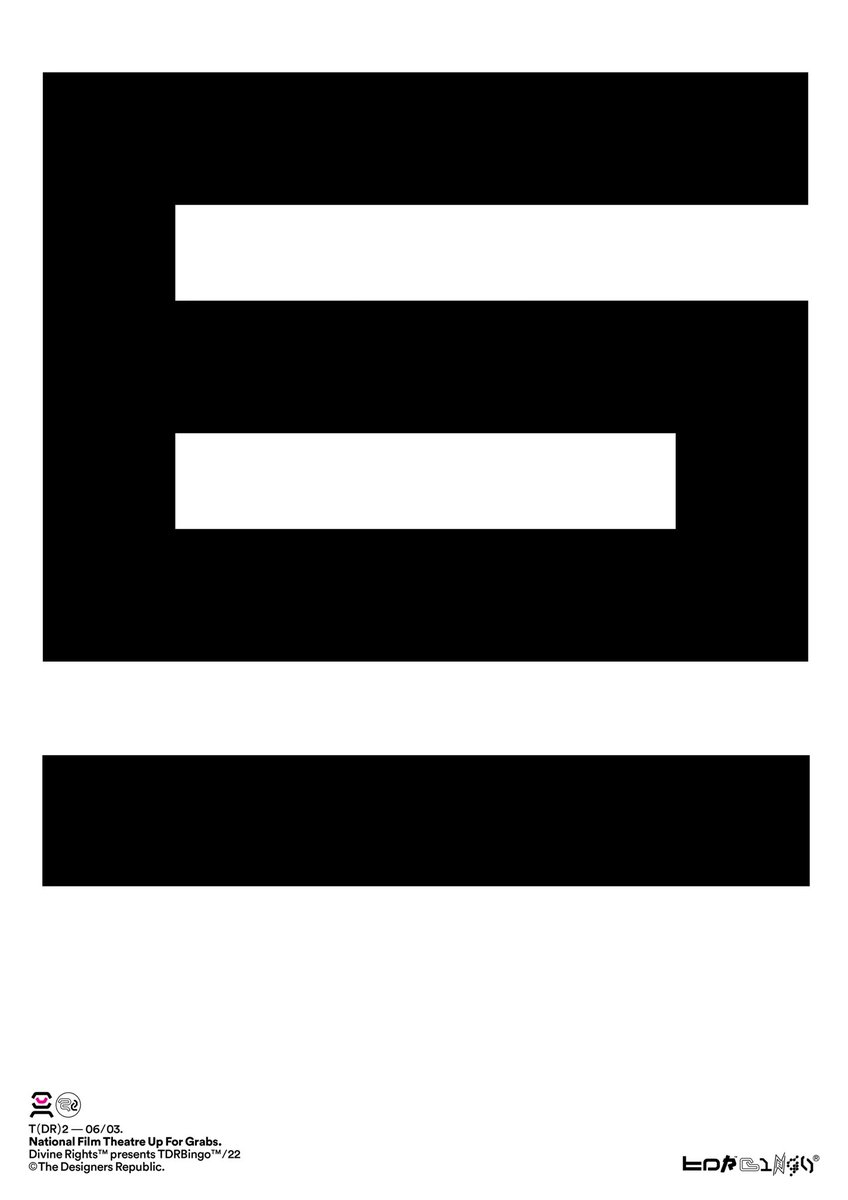 TDR_Bingo's tweet photo. // National Film Theatre Up For Grabs
https://t.co/SiSfFuloRn
#tdrbingo #autechre #nts #type #art #reveal #numbers #six #design #graphics #vectorsatdawn #tdr #iantdr #reclaimtheether #eyesdown https://t.co/VoTjIkb5lp