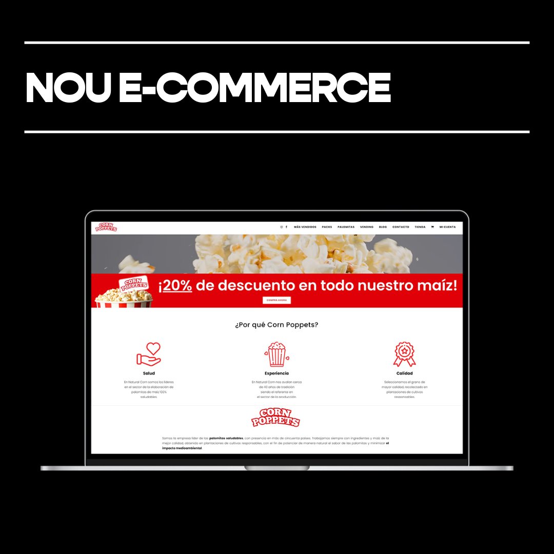 b2bstudio_'s tweet photo. A https://t.co/JlsDWGbEOW hem refet la web de @cornpoppets donant-hi un enfocament nou i un disseny modern i atractiu. Us agrada?

#marketing #clients https://t.co/hHJevv4a9X