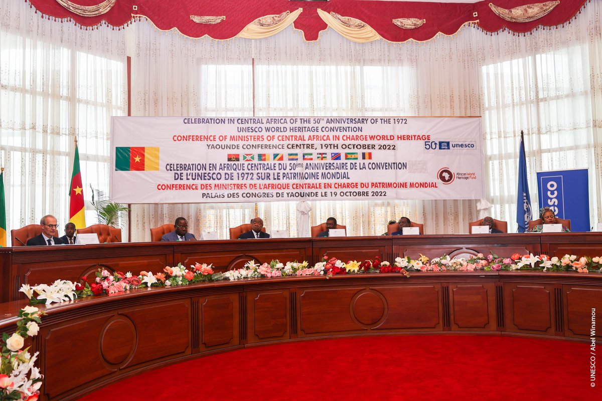 elounasso's tweet image. Notre gratitude au gouvernement du #Cameroun pour avoir accueilli avec succès la célébration régionale du 50e anniversaire de la Convention du #patrimoinemondial à #Yaoundé - hâte ensemble au cours des #50 prochaines années pour notre patrimoine commun en Afrique ! @CameroonPm237