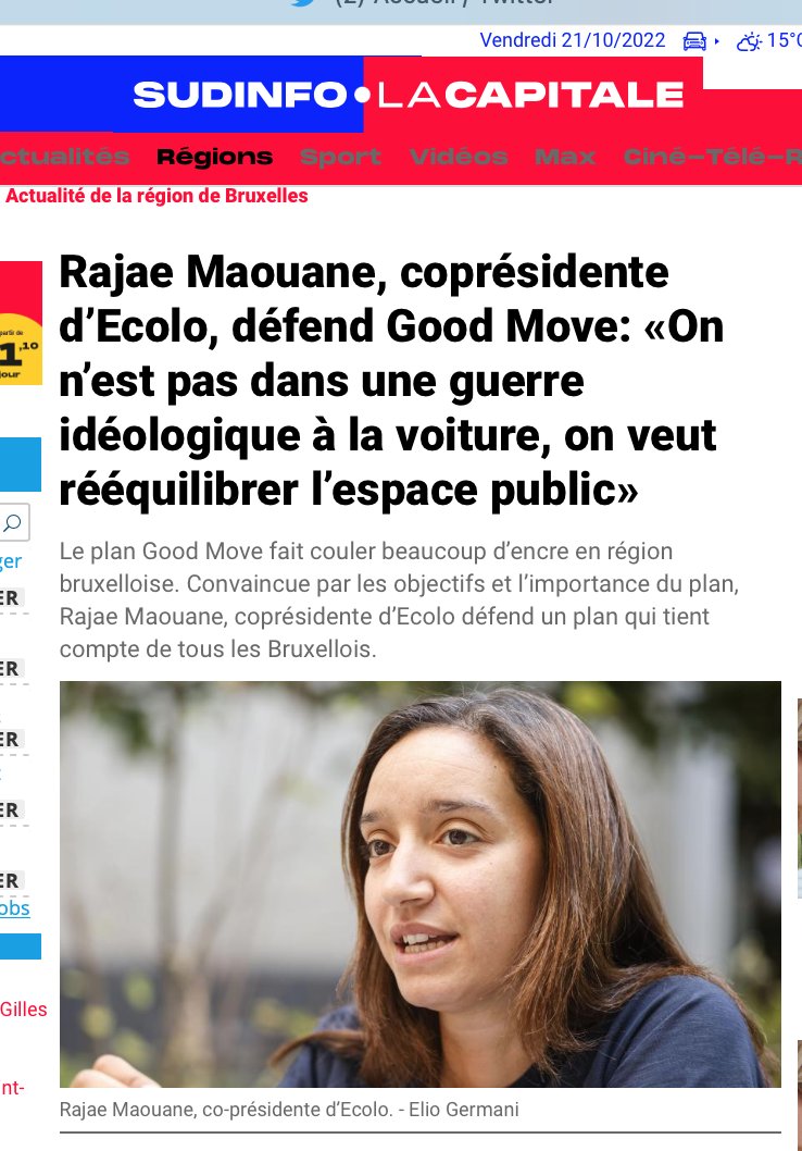 Marie_thibaut's tweet photo. '@RajaeMaouane : "La seule chasse qu’on fait c’est à la mauvaise qualité de l’air car il y a 600 Bruxellois qui meurent prématurément de ça tous les ans." #WeLoveGoodMove🤩  

https://t.co/udXf9gkFSl https://t.co/cgvYe6257X