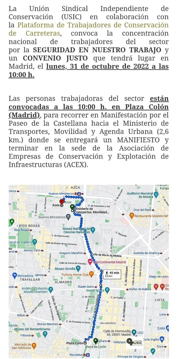 personalconserv's tweet photo. Gracias a @USIConservacion y @ConservacionC por organizar la concentración nacional de los trabajadores de mantenimiento de carreteras, ya era hora de que alguien hiciese algo. Allí estaremos compañeros. #ConvenioJustoYA #PeligrosidadReconocidaYA #BastaYA https://t.co/NqzNHJfD0b