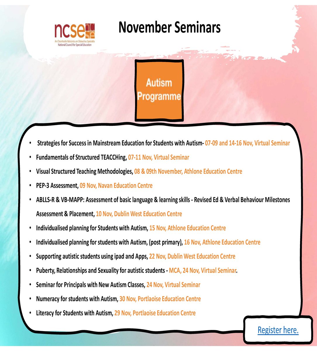 You are welcome to register for NCSE teacher professional learning seminars in November
events-emea4.adobeconnect.com/content/connec…