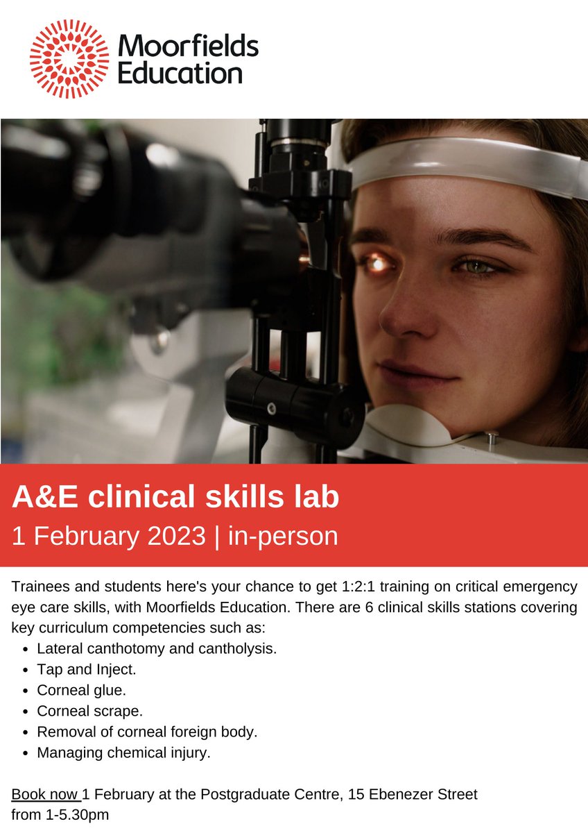 Gordon R. Hay Moorfields 🏴🚴♀️🛩🏍 (@gordonrhay_md) on Twitter photo I am delighted to announce our new A&E Clinical Skills lab for ophthalmic trainees <a href="/Moorfields/">Moorfields Eye Hospital NHS Foundation Trust</a>. Huge thanks to Dr Tara Bader Moorfields A&E Consultant for getting it off the ground. North London trainees first then ? Pan London??? I am delighted to announce our new A&E Clinical Skills lab for ophthalmic trainees <a href="/Moorfields/">Moorfields Eye Hospital NHS Foundation Trust</a>. Huge thanks to Dr Tara Bader Moorfields A&E Consultant for getting it off the ground. North London trainees first then ? Pan London???