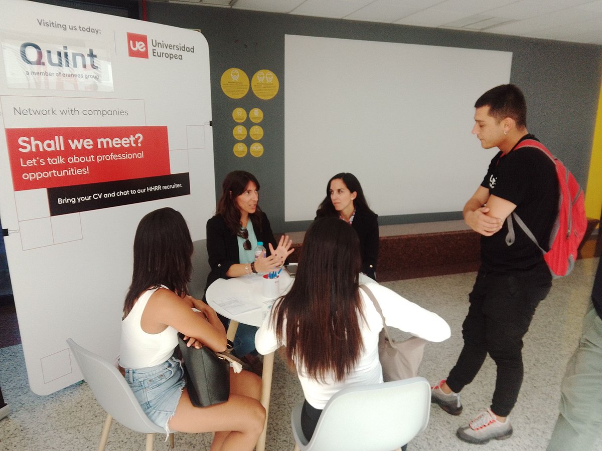 [Talento] Hace unas semanas disfrutamos de una jornada de contacto con Talento en la Universidad Europea 

Durante las sesiones pudimos presentar <a href="/quint/">Anka Findt</a> a los estudiantes, conocer sus inquietudes y motivaciones, así como descubrir #talento