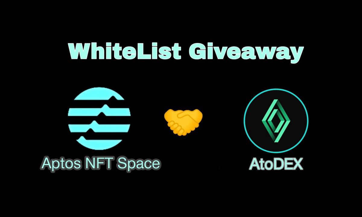 ToshiCalls's tweet photo. 🤝We are giving away 
10x Private sale WL &amp; 1x OG spots for @AtodexOfficial 

To enter: 
1⃣Follow @AptosNFTspace &amp; @AtodexOfficial 
2⃣Like, RT &amp; tag 3 friends
3️⃣ Turn 🔔 ON

⏳Ends in 3 hours

#AptosGiveaways  #AptosNFTs #Aptos #AtoDEX #Whitelist https://t.co/9Sxp17GUyp https://t.co/qDSllSG2Lo