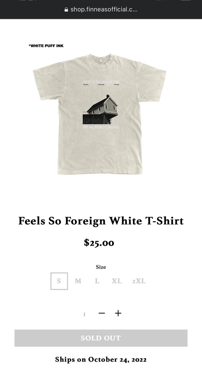 conner_hasty's tweet photo. Restock on the Feels So Foreign T-Shirt @finneas?? 👉🏼👈🏼 https://t.co/EFrKceZqXT