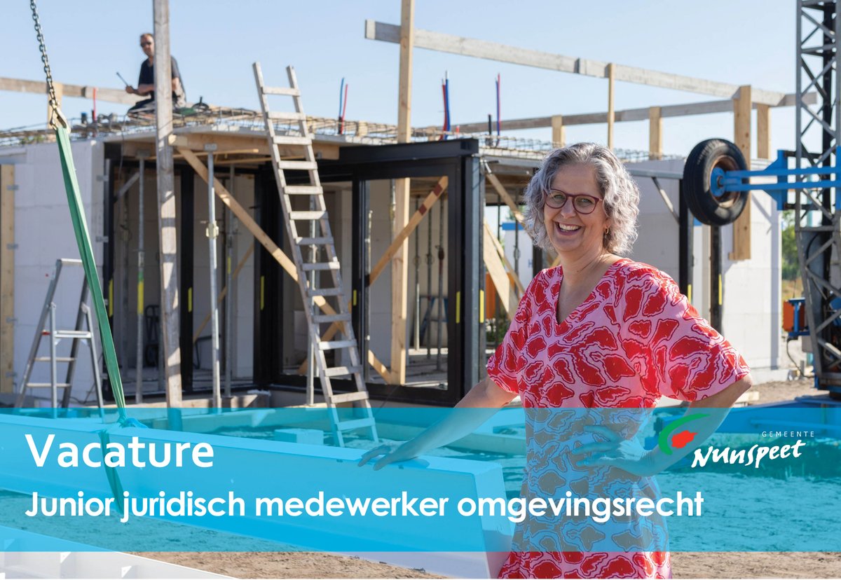 Ben jij recentelijk afgestudeerd of zit jij in de afrondende fase van je studie en lijkt het jou leuk om aan de slag te gaan binnen het dynamische omgevingsrecht? Met flexibiliteit qua thuis werken of in het gemeentehuis? Check dan deze vacature:  bit.ly/3De8M7w
