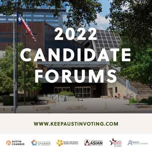 TODAY at 1pm, PEOPLE UNITED presents coverage of the City Council Candidates Forum for District 3, held at St. Edward’s University on October 18, 2022.  Co-hosted with the Greater Austin Hispanic Chamber of Commerce.