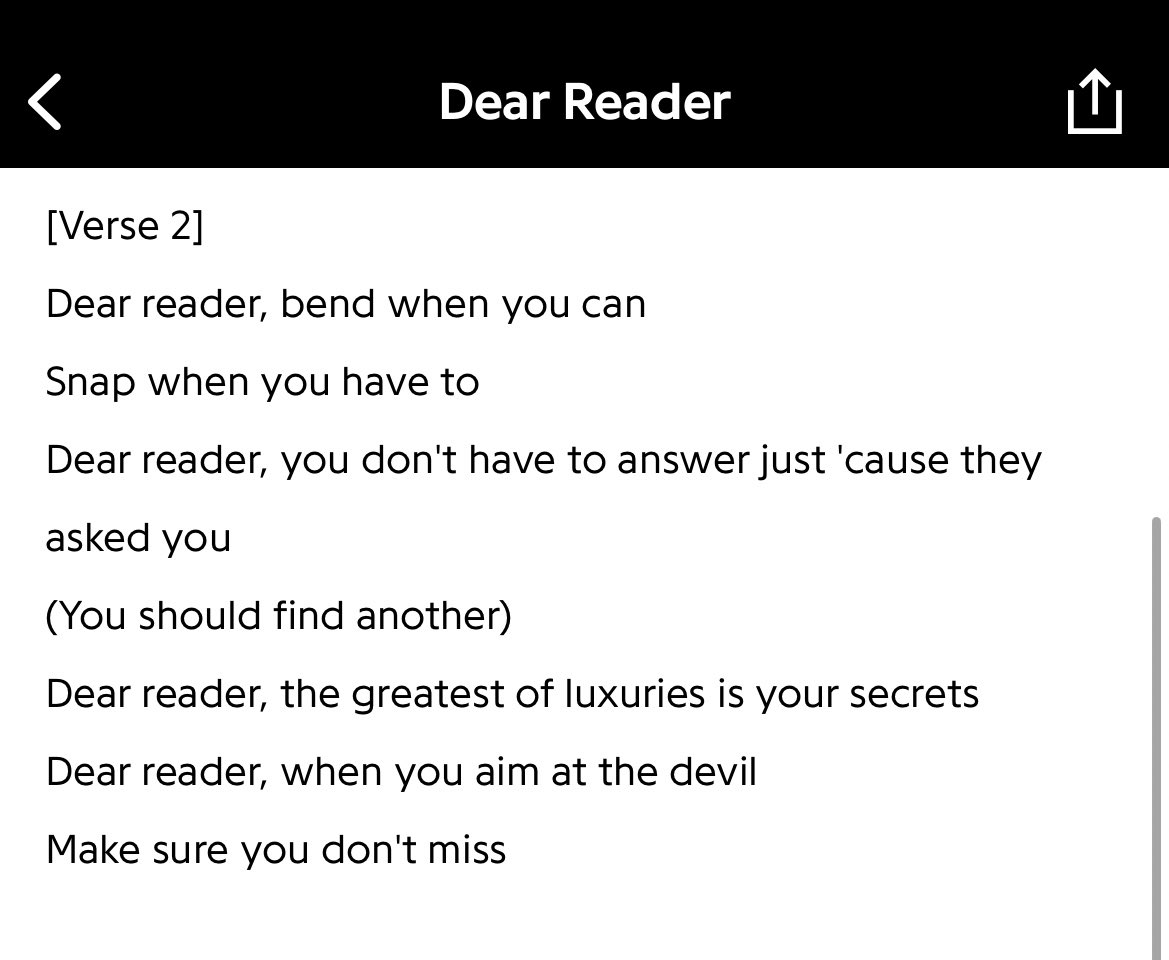 dear reader really feels like a warm hug