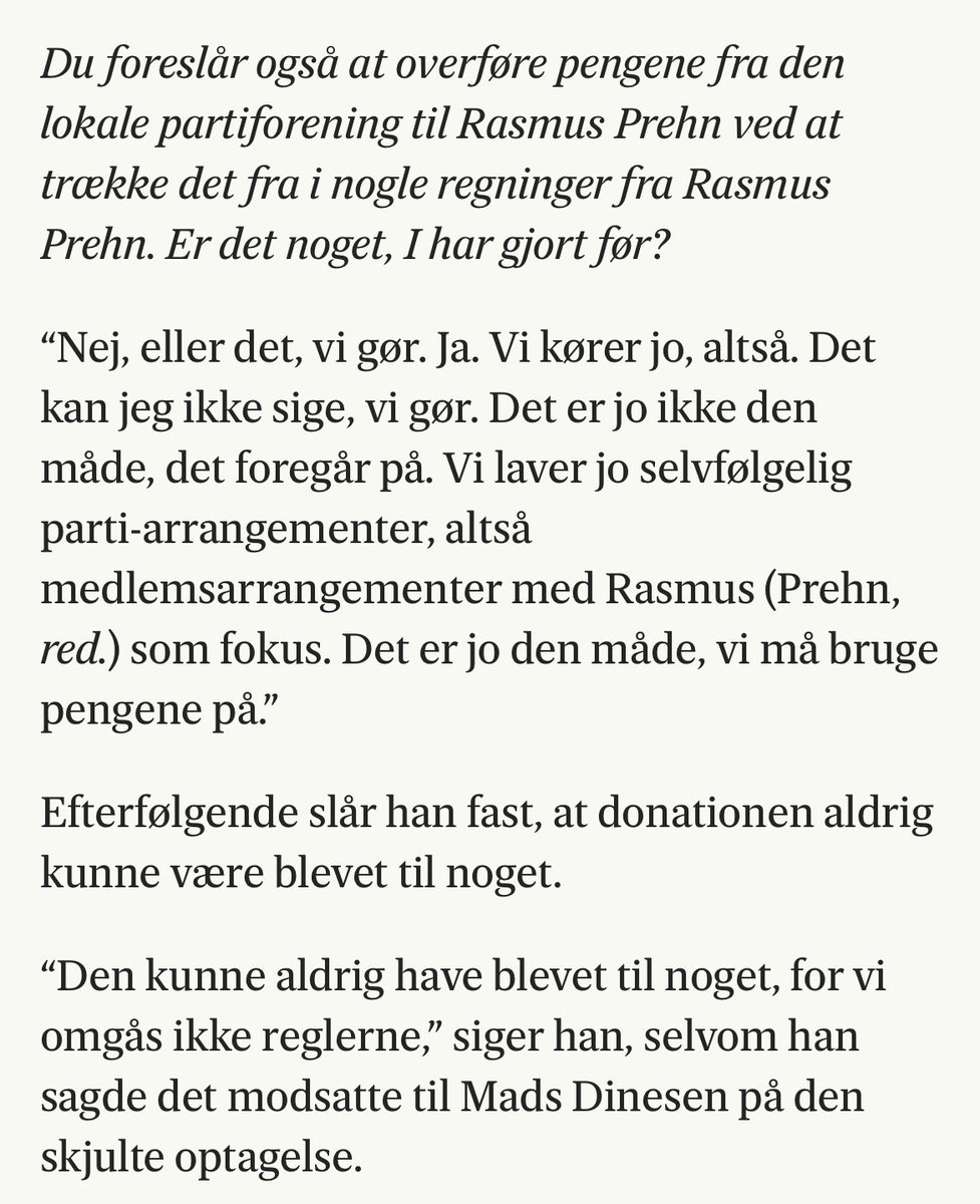 Dyrk lige hvor sort kredsformanden for ⁦<a href="/RasmusPrehn/">Rasmus Prehn</a>⁩ taler når han skal bortforklare at han er blevet taget med snitterne i kagedåsen. Læs eller lyt resten hos ⁦<a href="/frihedsbrevet/">Frihedsbrevet</a>⁩ Meld dig ind, hent appen og vær med når vi trækker bukserne ned på dansk politik 🤗
