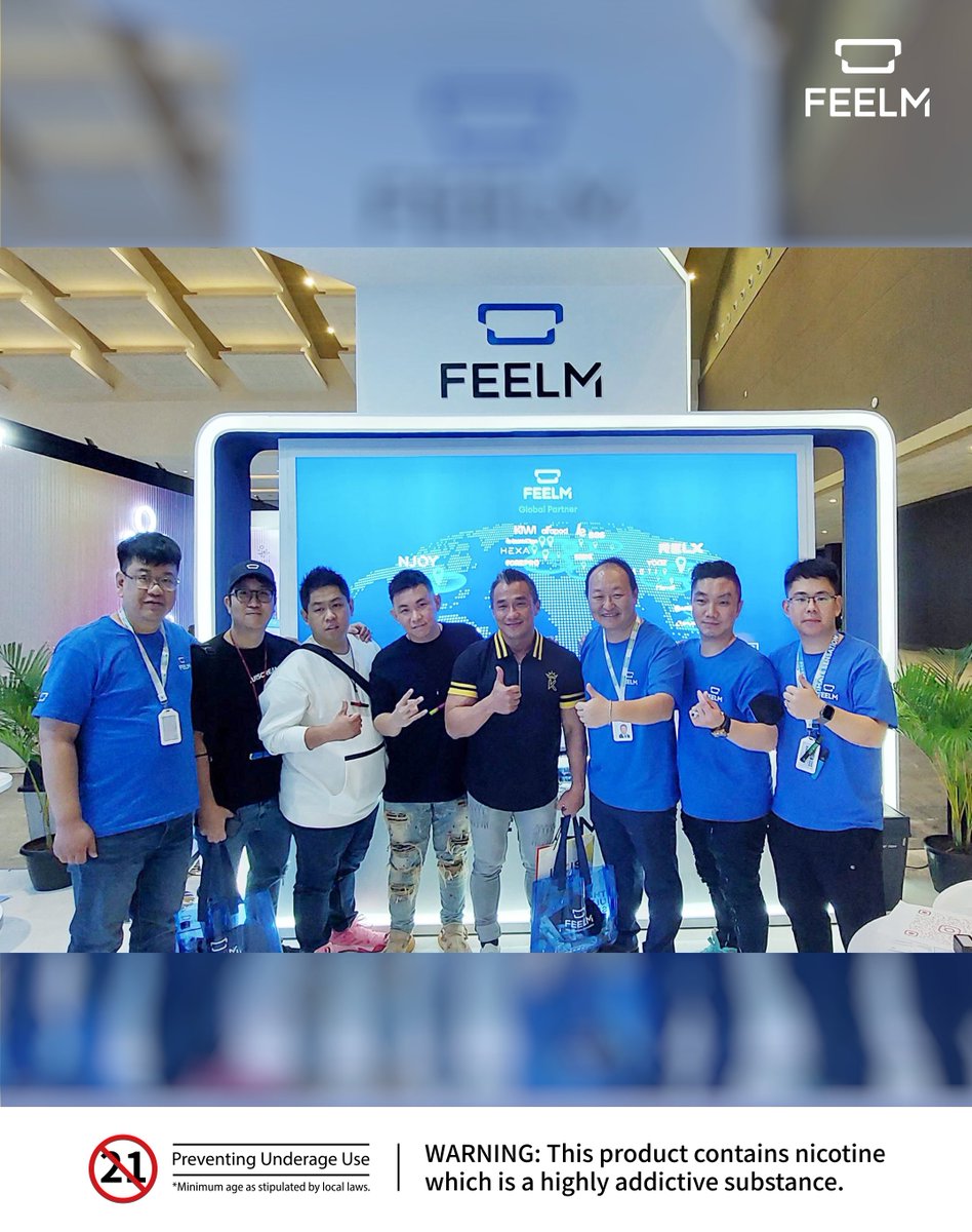 feelmtech's tweet photo. FEELM Moments in #IECIE👏👏👏
#feelm #feelmtech #feelmax #vape #vapeshow https://t.co/DpIw4EBbWV