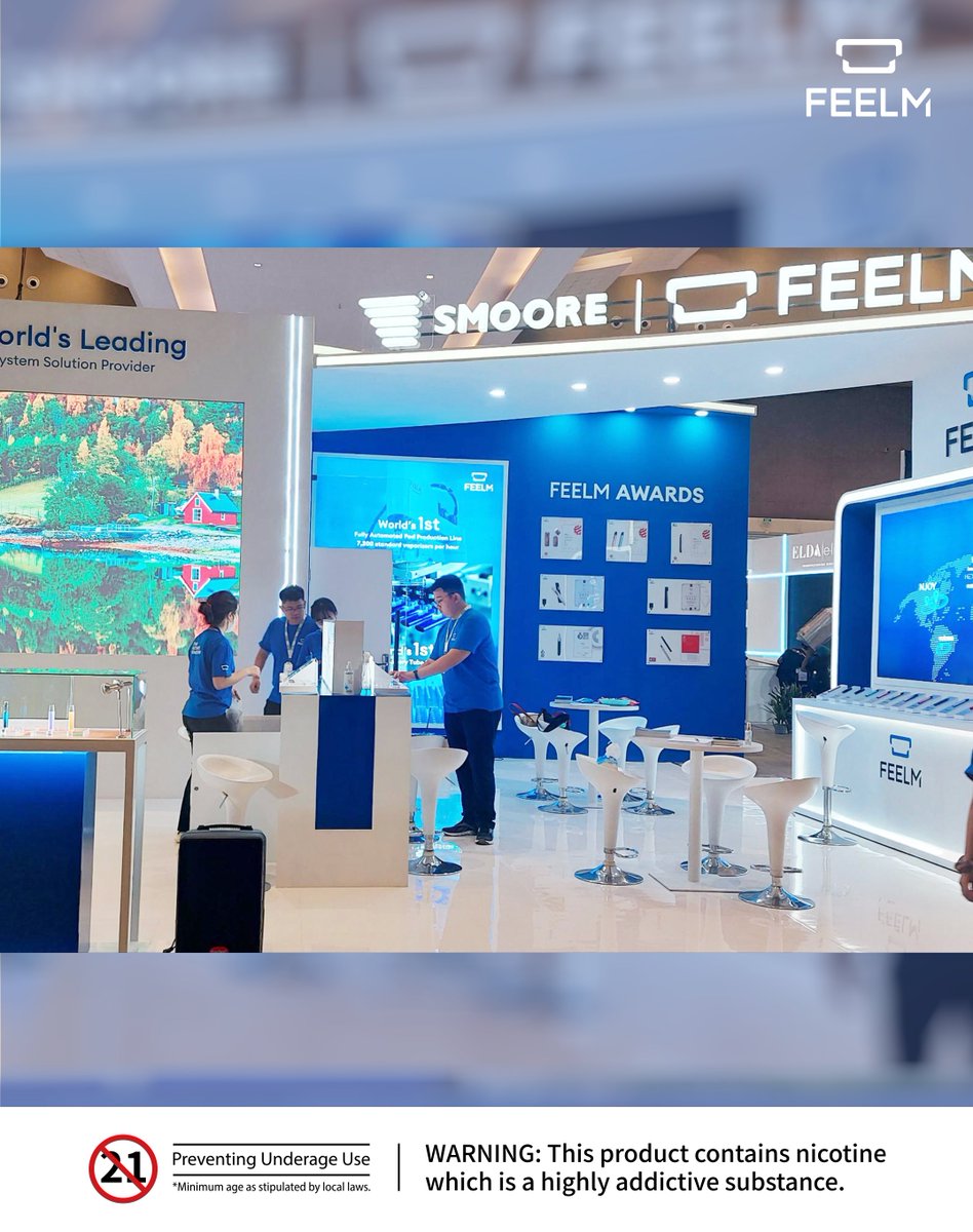 feelmtech's tweet photo. FEELM Moments in #IECIE👏👏👏
#feelm #feelmtech #feelmax #vape #vapeshow https://t.co/DpIw4EBbWV