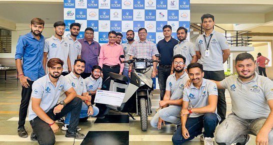adit_cvmu's tweet photo. ADIT-CVMU
Appreciations and blessings to the team - Agastya of Automobile Engineering from President, CVM University and Principal, ADIT.
#cvmuniversity #cvm #adit_cvmuniversity #adit #aditians #agastya #evehicle #ebike #etwowheeler #ebikedesign #SmartElectricTwoWheeler https://t.co/gRlGOY72qW