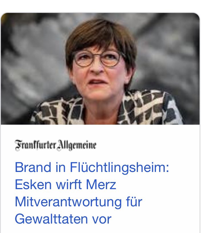Paul Ziemiak (@paulziemiak) on Twitter photo Dem <a href="/_FriedrichMerz/">Friedrich Merz</a> für den Brand einer Flüchtlingsunterkunft mitverantwortlich zu machen, ist so unglaublich unanständig, dass einem wirklich die Worte fehlen. Diese schäbige parteipolitische Profilierung ist der #SPD unwürdig. Dem <a href="/_FriedrichMerz/">Friedrich Merz</a> für den Brand einer Flüchtlingsunterkunft mitverantwortlich zu machen, ist so unglaublich unanständig, dass einem wirklich die Worte fehlen. Diese schäbige parteipolitische Profilierung ist der #SPD unwürdig.