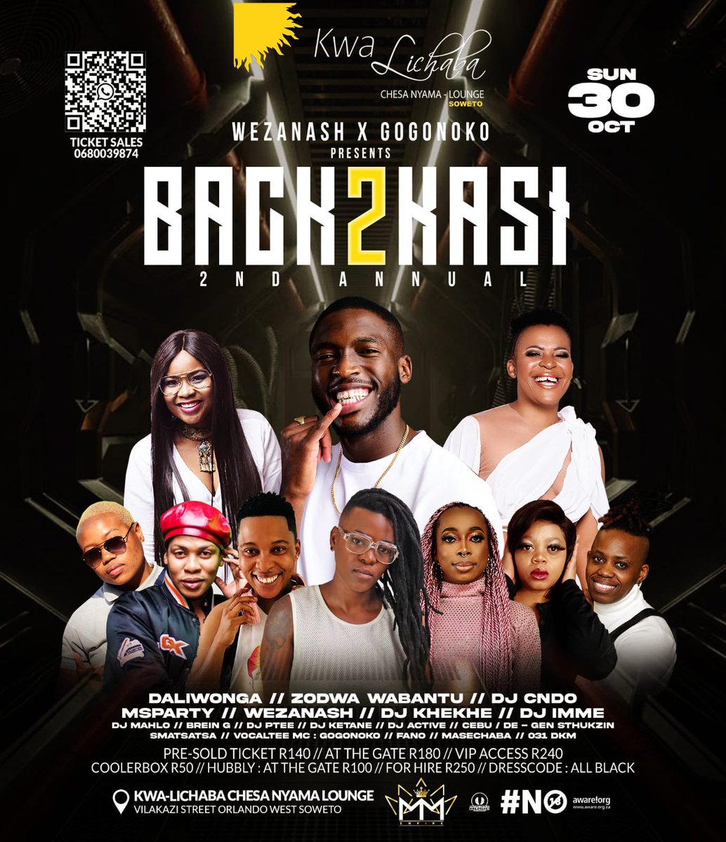 WeAreEvents_ZA's tweet photo. #2ndAnnualBack2Kasi All Black Edition. 

The festive season has begun let it begin with us! 
Headling #Daliwonga #ZodwaWabantu #DjCndo 

Get Your Tickets Now! 
VIP TICKETS ARE LIMITED https://t.co/UpvubHJt7a