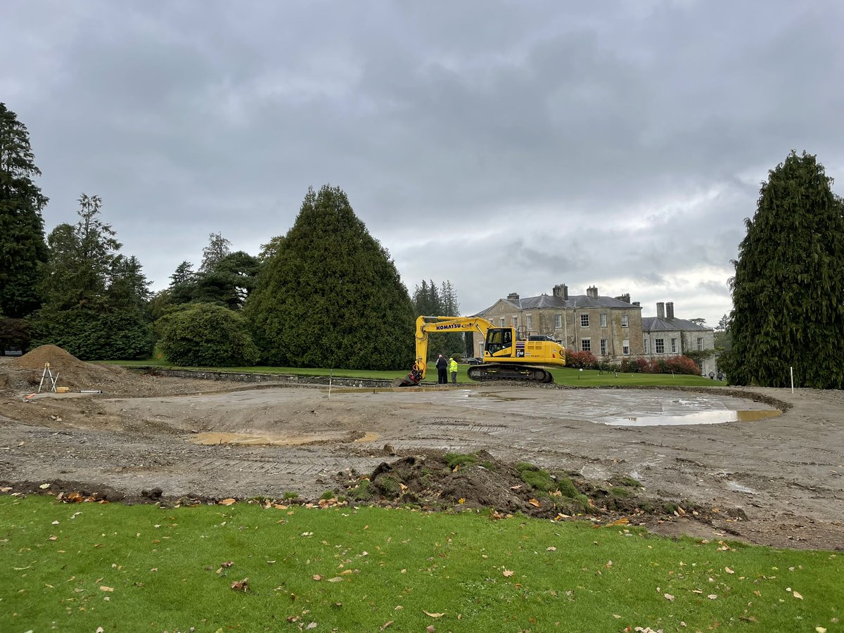 Great progress <a href="/CoollattinGC/">Coollattin Golf Club</a> despite the weather. New 16 green complex and 17 tees. 
Beautiful golf course.  Thanks to lads <a href="/DARGolf_/">DARGolf Construction</a>