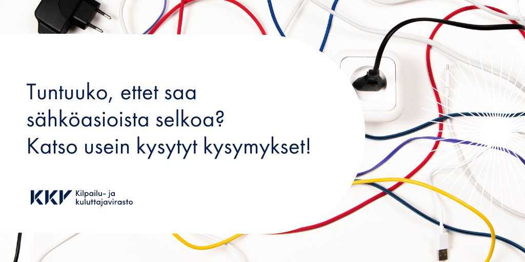 🔌Verkkosivuiltamme löytyy nyt vastauksia moniin ajankohtaisiin sähkökysymyksiin, kuten milloin sopimuksen voi irtisanoa, mitä on toimitusvelvollisuus ja mitä tehdä, jos ei pysty maksamaan sähkölaskua. 

💡kkv.fi/ajankohtaista/…

#sähkö #kuluttajansuoja
