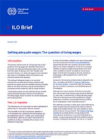 📢Setting adequate wages: The question of living wages‼️ This brief on living #wages describes how <a href="/ilo/">International Labour Organization</a>  promotes setting of adequate wages to needs of #workers and economic factors. The ILO🇺🇳 will strengthen a better understanding of living wages through peer-reviewed #research.