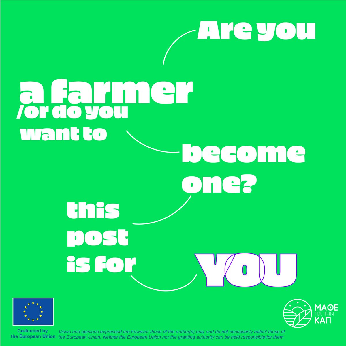learnaboutcap's tweet photo. With our new Greener Cap Project we want to hear from the local farmers. ARE YOU OR DO YOU KNOW OF LOCAL FARMERS WHO HAVE BENEFITED FROM RURAL DEVELOPMENT FUNDS? Drop us a message or a comment down below. #imcap #learnaboutcap @EUAgri #agriculture #farmers #EU https://t.co/hNGazzOrJc